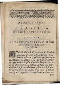 Adonis y Venus | Biblioteca Virtual Miguel de Cervantes