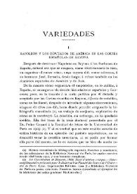 Napoleón y los Diputados de América en las Cortes españolas de Bayona / Carlos A. Villanueva | Biblioteca Virtual Miguel de Cervantes