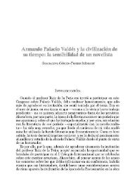 Armando Palacio Valdés y la civilización de su tiempo: la sensibilidad de un novelista / Guadalupe Gómez-Ferrer Morant | Biblioteca Virtual Miguel de Cervantes