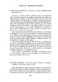 Notas marginales (Incluye referencias a: Harold Alvarado Tenorio, "La poesía española contemporánea", Editorial La Oveja Negra, Bogotá (Colombia). Anna María Gazzolo, "Contra tiempo y distancia", Editorial Ausonia, Lima (Perú), 1980. Manuel Silva Acevedo, "Monte de Venus", Editorial del Pacífico, Santiago (Chile). Fernando Cruz Kronfly, "Falleba", Editorial La Oveja Negra, Bogotá (Colombia), 1979. David Escobar Galindo, "El guerrero descalzo", edición del autor, San Salvador (El Salvador)). / Galvarino Plaza | Biblioteca Virtual Miguel de Cervantes