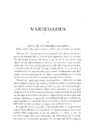 Cartas de don Próspero Bofarull sobre arreglo del Real y General Archivo de Aragón [I] (Continuará) / Próspero Bofarull | Biblioteca Virtual Miguel de Cervantes