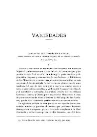 Cartas de don Próspero Bofarull sobre arreglo del Real y General Archivo de la Corona de Aragón (Continuación) / Próspero de Bofarull | Biblioteca Virtual Miguel de Cervantes