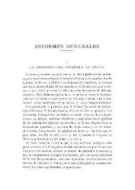 La arquitectura española en Méjico / José Ramón Mélida | Biblioteca Virtual Miguel de Cervantes