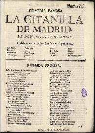 La gitanilla de Madrid [1681] / [Antonio de Solís] | Biblioteca Virtual Miguel de Cervantes