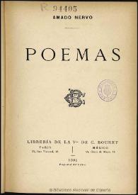 Poemas / Amado Nervo | Biblioteca Virtual Miguel de Cervantes