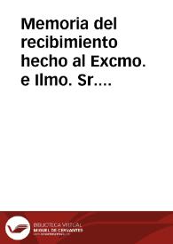 Memoria del recibimiento hecho al Excmo. e Ilmo. Sr. Dr. D. Bienvenido Monzón y Martín, Arzobispo de ésta diócesis, por el Excmo. Ayuntamiento Constitucional de esta ciudad en el año de 1866 / redactada por la Comisión nombrada por el Municipio ... en sesión de 30 de abril | Biblioteca Virtual Miguel de Cervantes