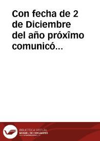 Con fecha de 2 de Diciembre del año próxîmo comunicó ... Josef Antonio Caballero al ... Conde de Montarco ... una Real Orden que en 28 de Noviembre anterior le habia participado ... Domingo de Grandallana, cuyo tenor es el siguiente. Habiendo hecho presente al Rey el Director general de la Armada D. Francisco Gil y Lemos la necesidad de establecer en Madrid el Juzgado que es anexo á la Direccion general de su cargo ... S. M. en consideracion á la alta dignidad del Director general ... se ha dignado mandar que el Tribunal de la Direccion general de su Armada se establezca en los propios términos que el del Sargento Mayor de Guardias de Corps y Coroneles de Guardias Españolas y Walonas... | Biblioteca Virtual Miguel de Cervantes