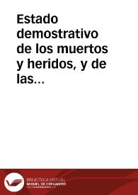 Estado demostrativo de los muertos y heridos, y de las casas destruidas en los pueblos de esta Provincia, por consecuencia de los terremotos que empezaron en ella la noche del 25 de Diciembre de 1884  Gobierno Civil de la Provincia, José María Jaudénes. | Biblioteca Virtual Miguel de Cervantes