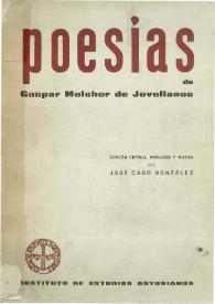 Poesías / Gaspar Melchor de Jovellanos; edición crítica, prólogo y notas de José Caso González | Biblioteca Virtual Miguel de Cervantes