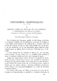 Memoria sobre el poblado de Mala-Moneda y despoblado de Buena-Moneda, término de Hontanar, partido Navahermosa / por Eduardo Carmena Valdés | Biblioteca Virtual Miguel de Cervantes