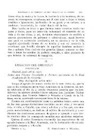 Carta del correspondiente B. Fernández y Medina | Biblioteca Virtual Miguel de Cervantes