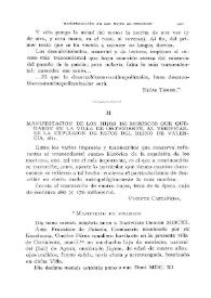 Manifestación de los hijos de moriscos que quedaron en la villa de Onteniente, al verificarse la expulsión de éstos del reino de Valencia, 1611 / Vicente Castañeda | Biblioteca Virtual Miguel de Cervantes