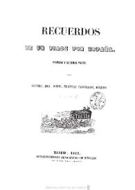 Recuerdos de un viage [sic] por España | Biblioteca Virtual Miguel de Cervantes