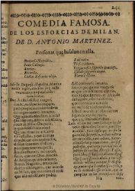 Los Esforcias de Milan | Biblioteca Virtual Miguel de Cervantes