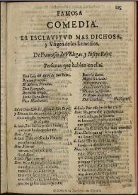 La esclavitud mas dichosa y Virgen de los Remedios / de Francisco de Villegas y Jusepe Roxo | Biblioteca Virtual Miguel de Cervantes