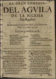 Del aguila de la Iglesia, San Agustin / de Don Francisco Gonçalez de Bustos y de Don Pedro Francisco Lanine Sagredo | Biblioteca Virtual Miguel de Cervantes