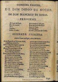 Don Diego de noche / de don Francisco de Roxas | Biblioteca Virtual Miguel de Cervantes