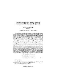 Anotaciones a la silva "Sermón estoico de censura moral" de Francisco de Quevedo / Enrique Moreno Castillo | Biblioteca Virtual Miguel de Cervantes