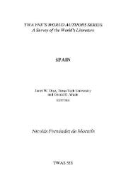 Nicolás Fernández de Moratín / by David Thatcher Gies | Biblioteca Virtual Miguel de Cervantes