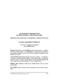 El monstruo prospectivo : el otro desde la ciencia ficción = Prospective monster. The other in science fiction / Fernando Ángel Moreno Serrano | Biblioteca Virtual Miguel de Cervantes