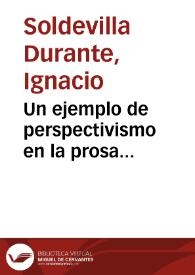 Un ejemplo de perspectivismo en la prosa historiográfica alfonsí / Ignacio Soldevila Durante | Biblioteca Virtual Miguel de Cervantes