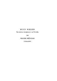 Hugo Birger : Un pintor enamorado de España. (II) / por Magnus Grönvold | Biblioteca Virtual Miguel de Cervantes