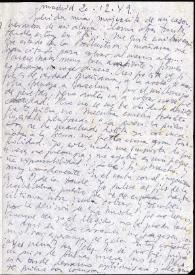 Carta de Francisco Rabal a Asunción Balaguer. Madrid, 20 de diciembre de 1949 | Biblioteca Virtual Miguel de Cervantes