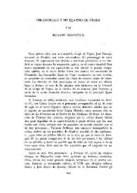 Pirandello y su teatro de crisis / por Ricardo Doménech | Biblioteca Virtual Miguel de Cervantes