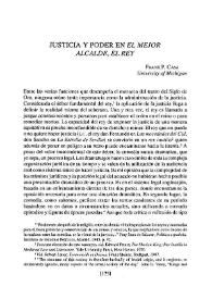 Justicia y poder en "El mejor alcalde, el rey" / Frank P. Casa | Biblioteca Virtual Miguel de Cervantes