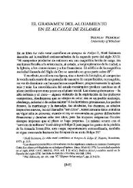 El gravamen del alojamiento en "El alcalde de Zalamea" | Biblioteca Virtual Miguel de Cervantes