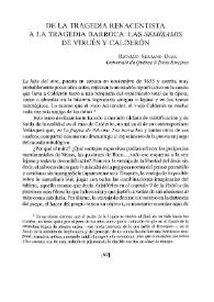 De la tragedia renacentista a la tragedia barroca : las "Semíramis" de Virués y Calderón / Ricardo Serrano Deza | Biblioteca Virtual Miguel de Cervantes