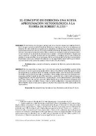 El concepto de Derecho: una nueva aproximación metodológica a la teoría de Robert Alexy / Paula Gaido | Biblioteca Virtual Miguel de Cervantes