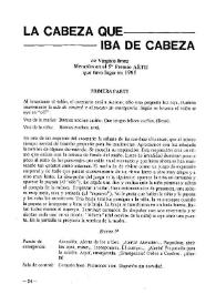 La cabeza que iba de cabeza | Biblioteca Virtual Miguel de Cervantes