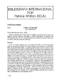 Boletín Iberoamericano de Teatro para la Infancia y la Juventud, núm. 38 (octubre-diciembre 1985 / enero-marzo 1986). Bibliografía Internacional / por Patricia Whitton | Biblioteca Virtual Miguel de Cervantes