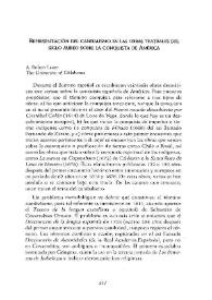 Representación del canibalismo en las obras teatrales del siglo áureo sobre la conquista de América / A. Robert Lauer | Biblioteca Virtual Miguel de Cervantes