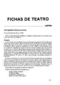 Boletín Iberoamericano de Teatro para la Infancia y la Juventud, núm. 43 (octubre-diciembre 1988). Fichas de teatro | Biblioteca Virtual Miguel de Cervantes