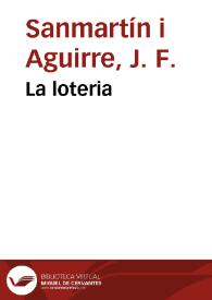 La loteria | Biblioteca Virtual Miguel de Cervantes