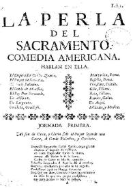 La perla del Sacramento | Biblioteca Virtual Miguel de Cervantes