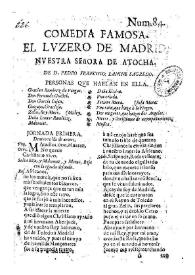 El luzero de Madrid Nuestra Señora de Atocha / de D. Pedro Francisco Lanine Sagredo | Biblioteca Virtual Miguel de Cervantes