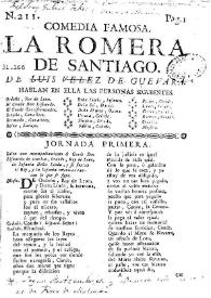 La Romera de Santiago / de Luis Velez de Guevara | Biblioteca Virtual Miguel de Cervantes