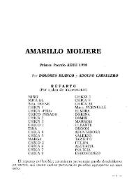 Amarillo Molière / por Dolores Blanco y Adolfo Caballero | Biblioteca Virtual Miguel de Cervantes