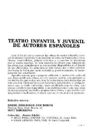 Boletín Iberoamericano de Teatro para la Infancia y la Juventud, núm. 50 (enero-abril 1991). Teatro infantil y juvenil de autores españoles | Biblioteca Virtual Miguel de Cervantes