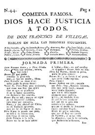 Dios hace justicia a todos / de Francisco de Villegas | Biblioteca Virtual Miguel de Cervantes