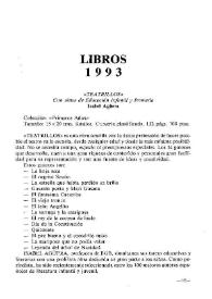 Boletín Iberoamericano de Teatro para la Infancia y la Juventud, núm. 52 (diciembre 1993). Libros 1993 | Biblioteca Virtual Miguel de Cervantes