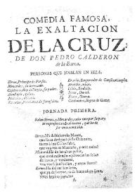 La exaltación de la cruz / de Pedro Calderon de la Barca | Biblioteca Virtual Miguel de Cervantes