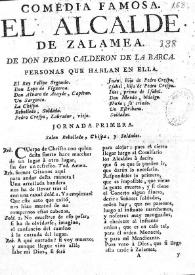 El alcalde de Zalamea / de Don Pedro Calderon de la Barca | Biblioteca Virtual Miguel de Cervantes