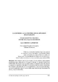 La censura a la cultura en el régimen bolivariano / Luis Chesney Lawrence | Biblioteca Virtual Miguel de Cervantes