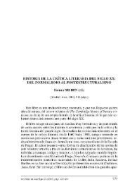 "Historia de la crítica literaria del siglo XX: del formalismo al postestructuralismo" (Madrid: Akal, 2010, 511 págs.) [Reseña] / Clara I. Martínez Cantón | Biblioteca Virtual Miguel de Cervantes