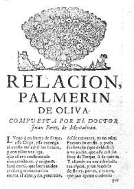 Palmerin de Oliva / del dotor Iuan Perez de Montaluan | Biblioteca Virtual Miguel de Cervantes