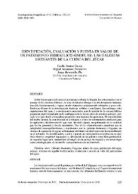 Identificación, evaluación y puesta en valor de un patrimonio hidráulico singular : las galerías drenantes de la cuenca del Júcar / Emilio Iranzo García, Miguel Antequera Fernández, Jorge Hermosilla Pla | Biblioteca Virtual Miguel de Cervantes